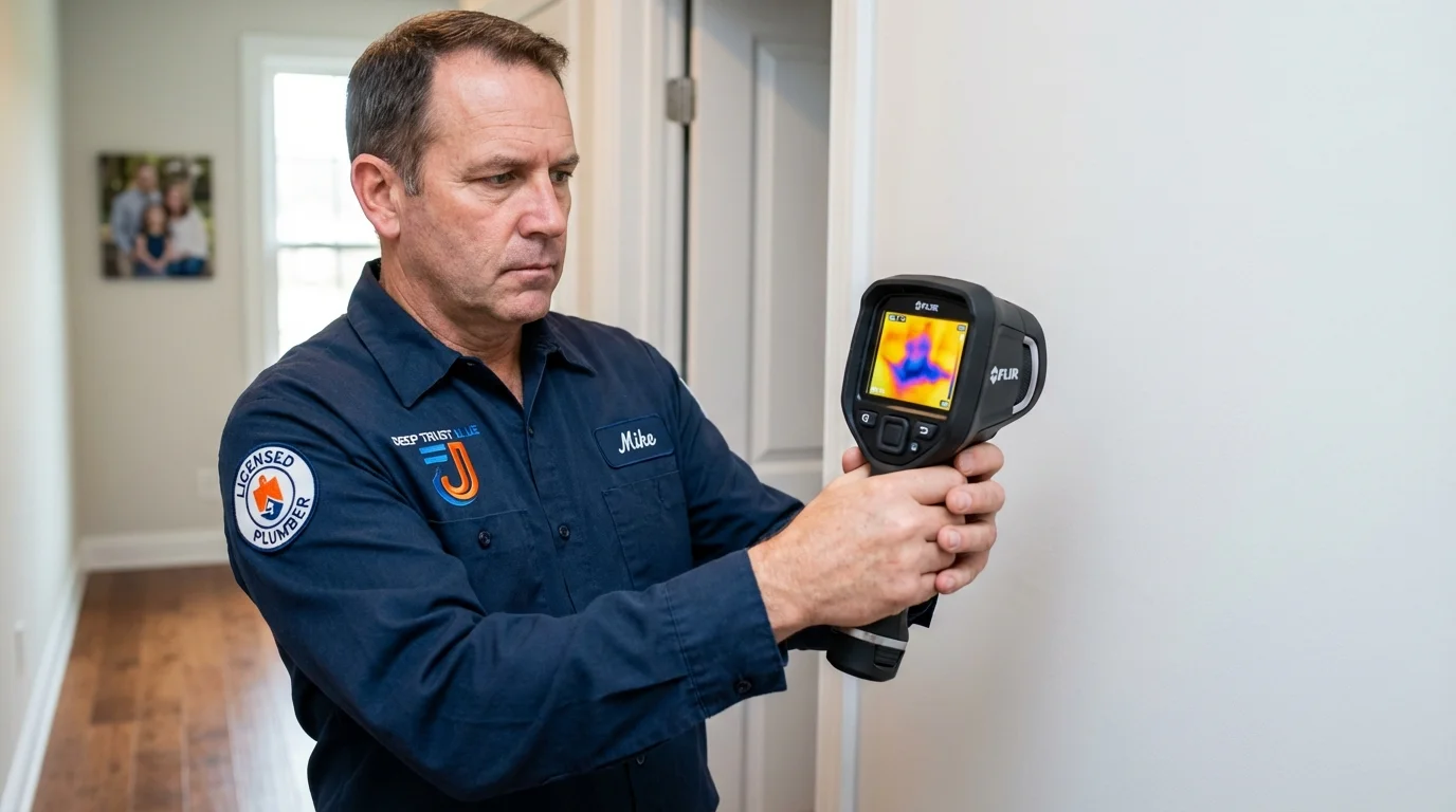 Thermal imaging leak detection by Johns Plumbing LLC in Tazewell